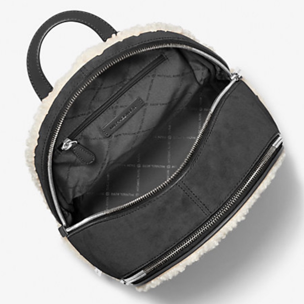 MICHAEL KORS Rhea Medium Suede and Faux Shearling Backpack
Black
NWT - Picture 2 of 16